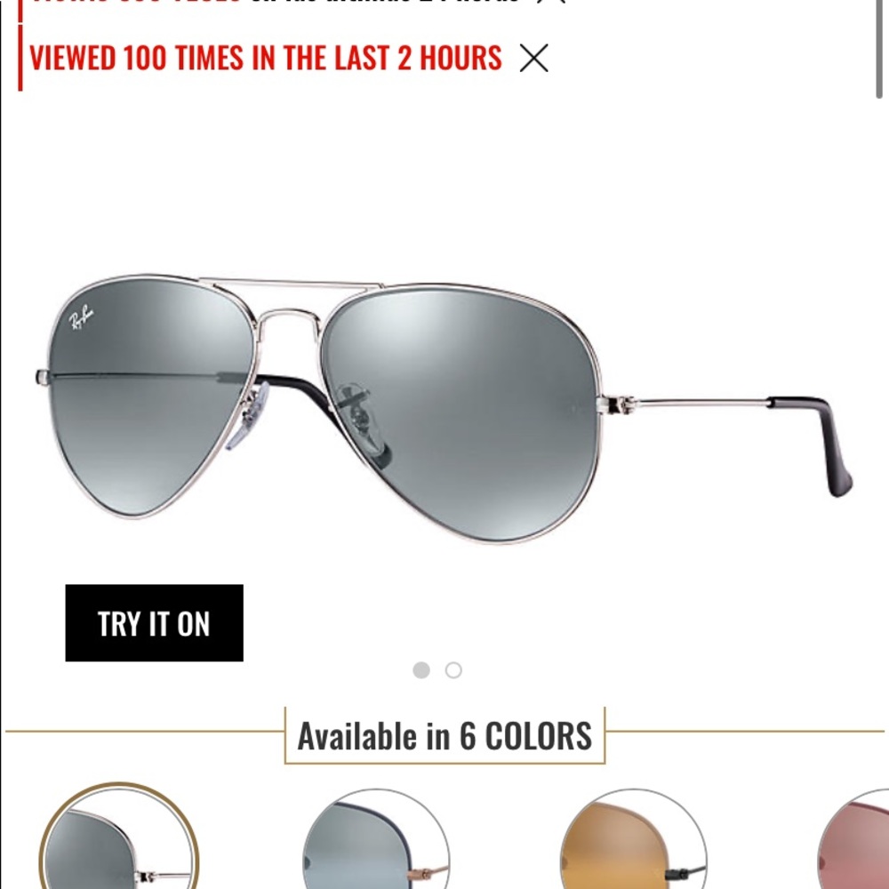 Ray-ban aviator mirror sunglasses!